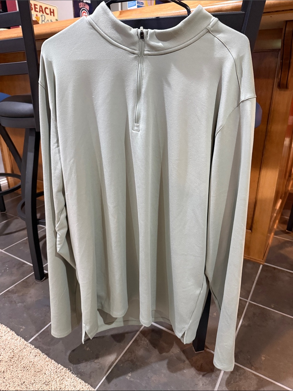 Under Armour Sage Green Loose 1/4 Zip Pullover